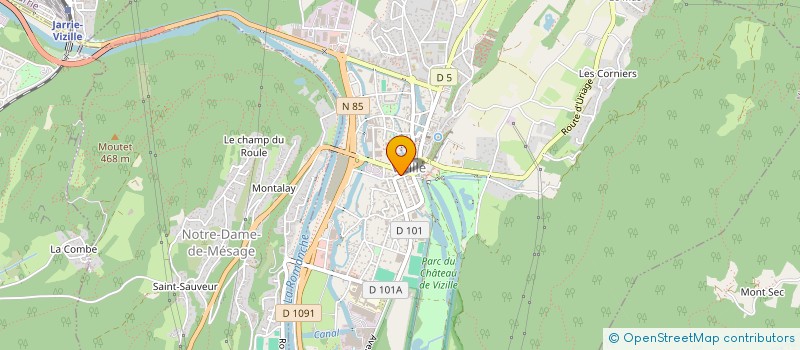 localisation de l'entreprise MONSIEUR AXEL ARNAUD à VIZILLE