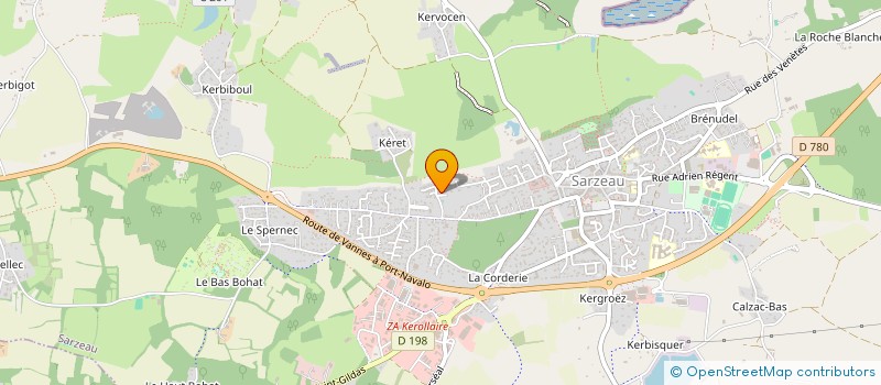 localisation de l'entreprise MONSIEUR AXEL AUCOUTURIER  SARZEAU