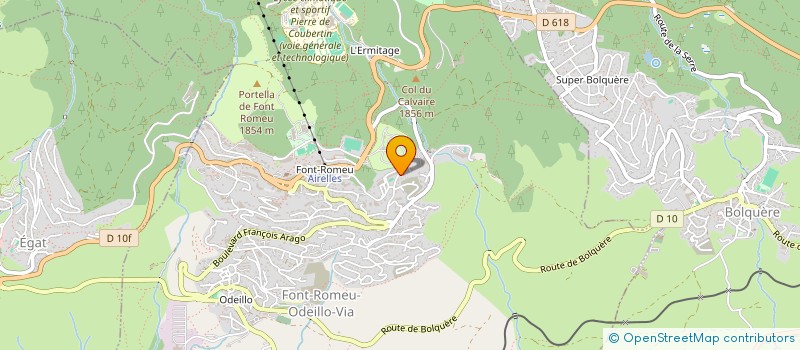 localisation de l'entreprise MONSIEUR AXEL AURICH  FONT-ROMEU-ODEILLO-VIA