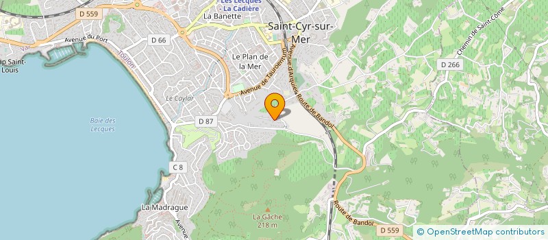 localisation de l'entreprise MONSIEUR AXEL AZENAG à SAINT-CYR-SUR-MER