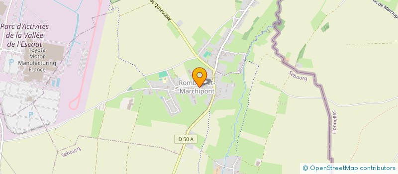 localisation de l'entreprise MONSIEUR AXEL BAILLEUX  ROMBIES-ET-MARCHIPONT