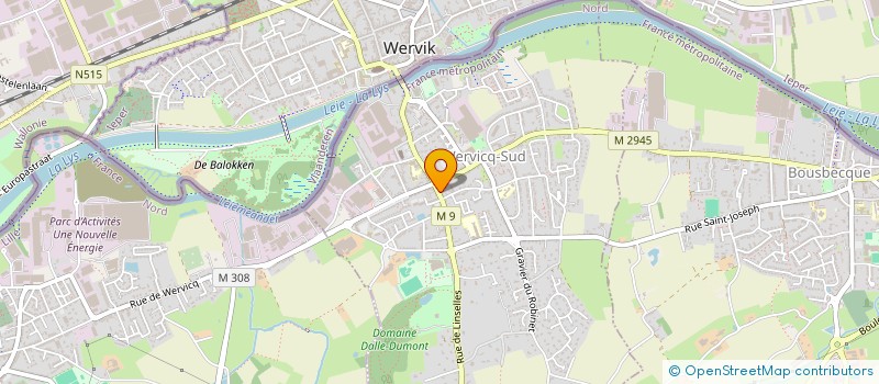 localisation de l'entreprise MONSIEUR AXEL BARTHAUX  WERVICQ-SUD