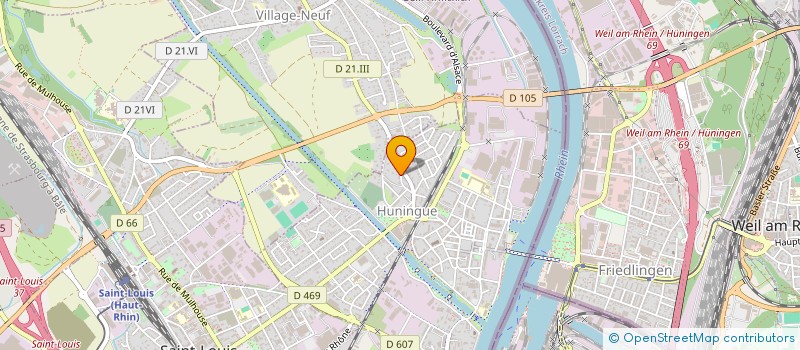 localisation de l'entreprise MONSIEUR AXEL BATTIPAGLIA  HUNINGUE