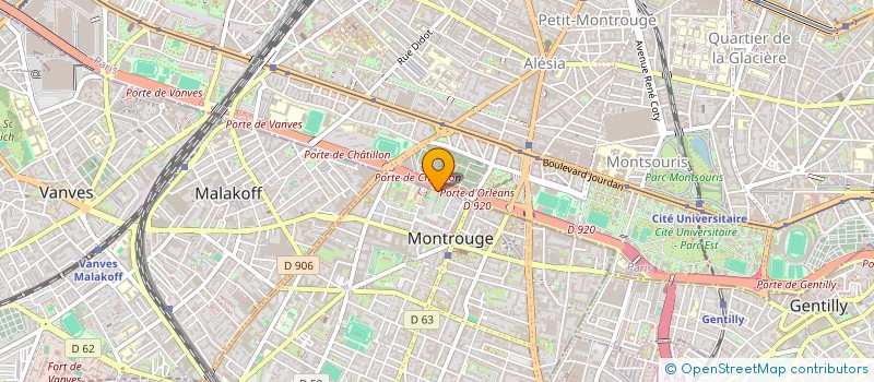 localisation de l'entreprise MONSIEUR AXEL BAUDOIN à MONTROUGE