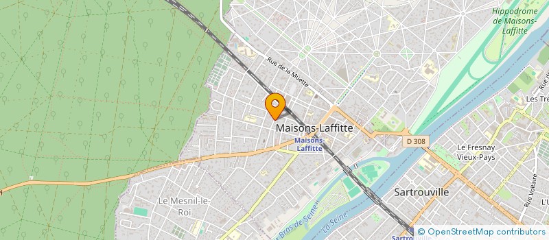 localisation de l'entreprise MONSIEUR AXEL BAUDOT  MAISONS-LAFFITTE