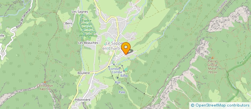 localisation de l'entreprise MONSIEUR AXEL BAYON  LE SAPPEY-EN-CHARTREUSE