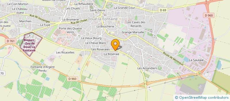 localisation de l'entreprise MONSIEUR AXEL BAZILLE à DOUE-EN-ANJOU