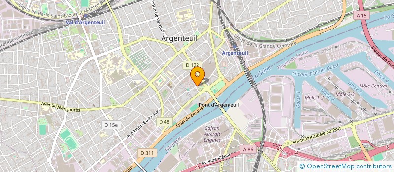 localisation de l'entreprise MONSIEUR AXEL BEFFROY  ARGENTEUIL