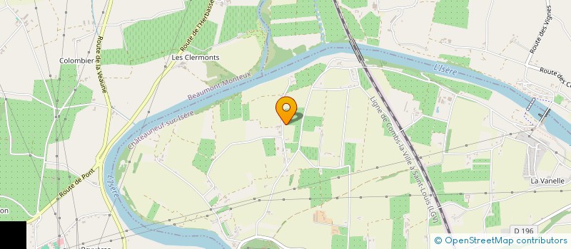 localisation de l'entreprise MONSIEUR AXEL BENTKOWSKI  CHATEAUNEUF-SUR-ISERE