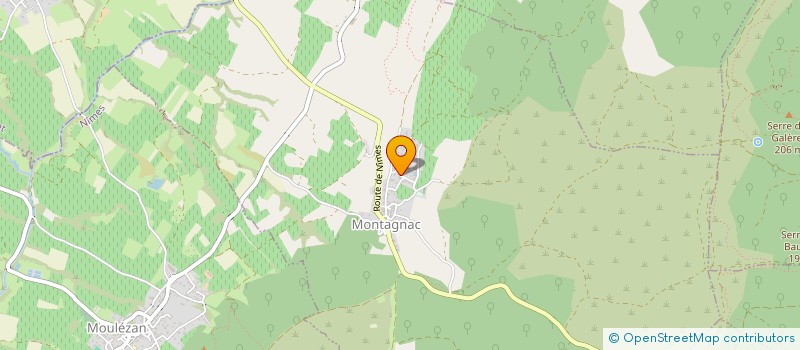 localisation de l'entreprise MONSIEUR AXEL BERTRAND  MONTAGNAC