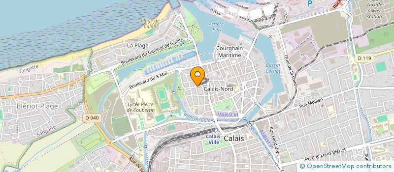 localisation de l'entreprise MONSIEUR AXEL BETTREMIEUX  CALAIS