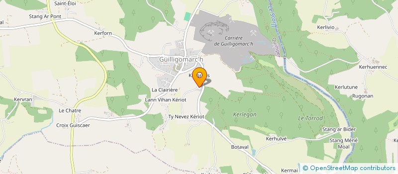 localisation de l'entreprise MONSIEUR AXEL BICHERAY  GUILLIGOMARC'H