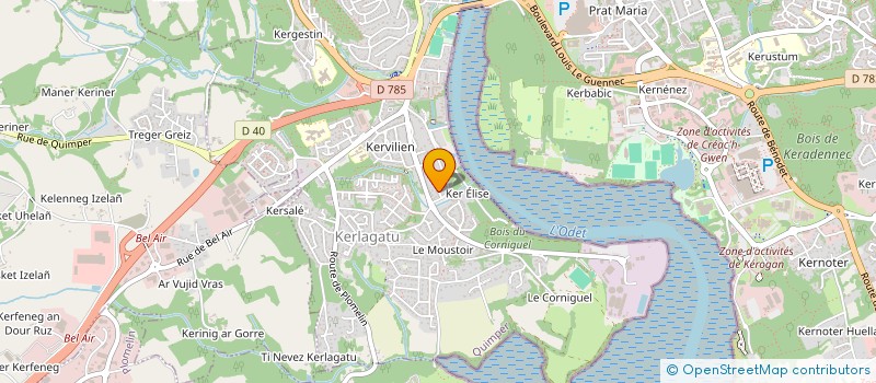 localisation de l'entreprise MONSIEUR AXEL BIGET à QUIMPER