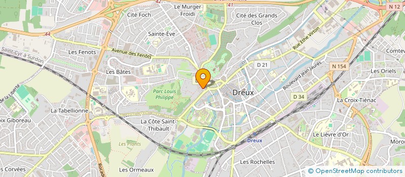 localisation de l'entreprise MONSIEUR AXEL BLIN à DREUX