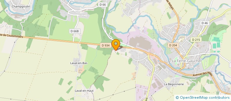 localisation de l'entreprise MONSIEUR AXEL BOISNARD  LA FERTE-GAUCHER