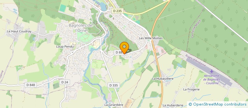 localisation de l'entreprise MONSIEUR AXEL BOISSIERE à BAGNOLES-DE-L'ORNE-NORMANDIE
