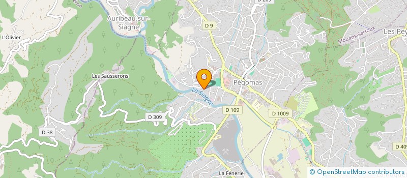 localisation de l'entreprise MONSIEUR AXEL BOISSON  PEGOMAS