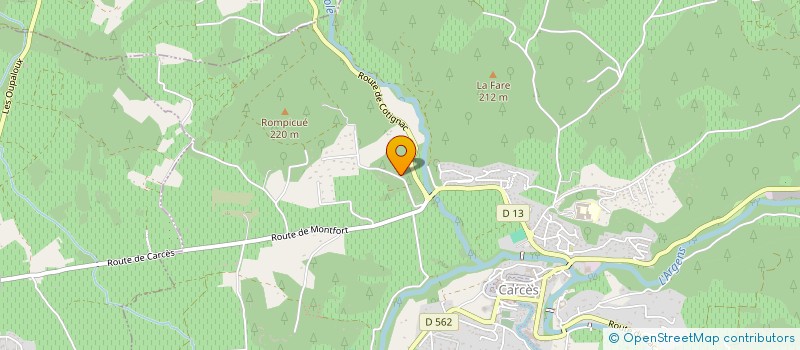 localisation de l'entreprise MONSIEUR AXEL BORTOLI  CARCES