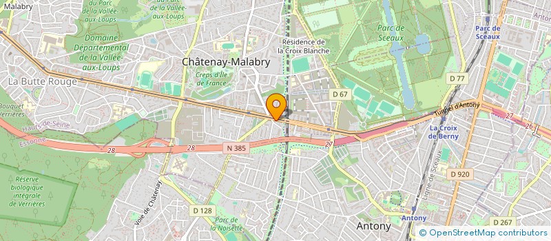 localisation de l'entreprise MONSIEUR AXEL BOUDOUX  CHATENAY-MALABRY