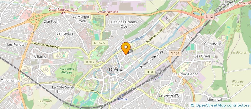localisation de l'entreprise MONSIEUR AXEL BOULANGER à DREUX