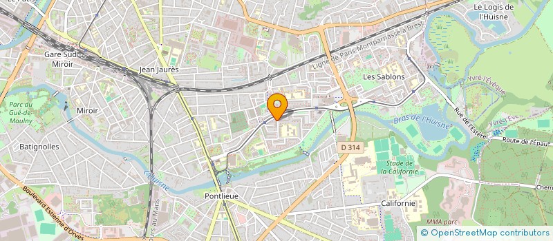 localisation de l'entreprise MONSIEUR AXEL BOURDEAU  LE MANS