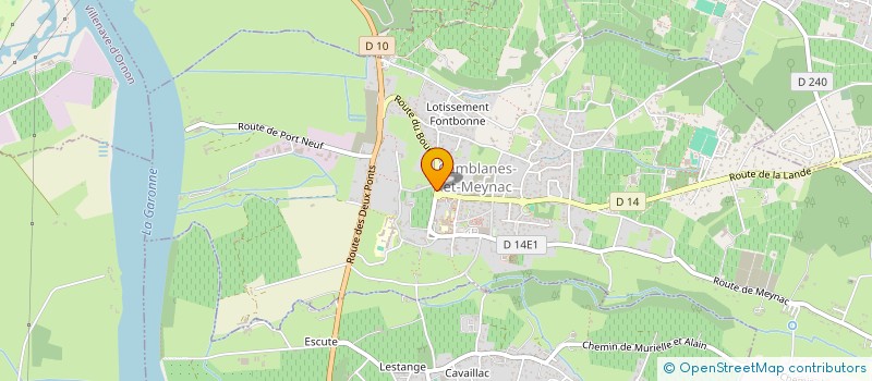 localisation de l'entreprise MONSIEUR AXEL BOURREC  CAMBLANES-ET-MEYNAC