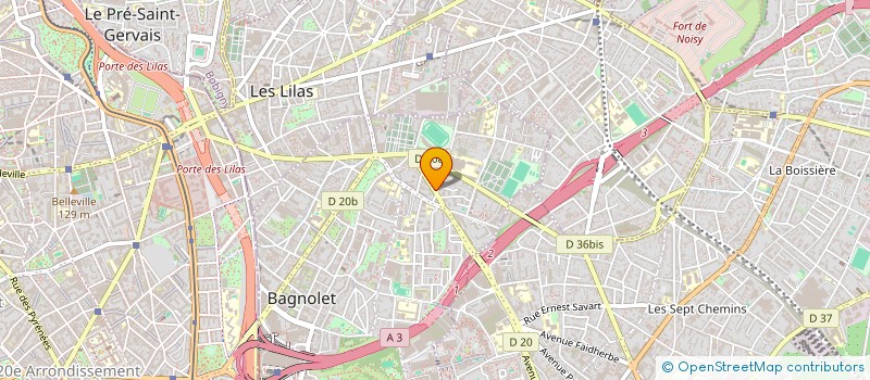 localisation de l'entreprise MONSIEUR AXEL BOUTIN  BAGNOLET