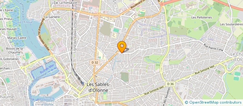 localisation de l'entreprise MONSIEUR AXEL BRIANT à LES SABLES D'OLONNE