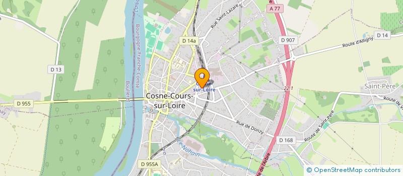 localisation de l'entreprise MONSIEUR AXEL BROSSET à COSNE-COURS-SUR-LOIRE