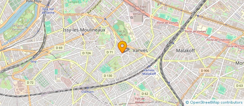 localisation de l'entreprise MONSIEUR AXEL BROUARD  VANVES