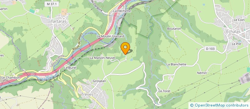 localisation de l'entreprise MONSIEUR AXEL BRUNON  TREVES