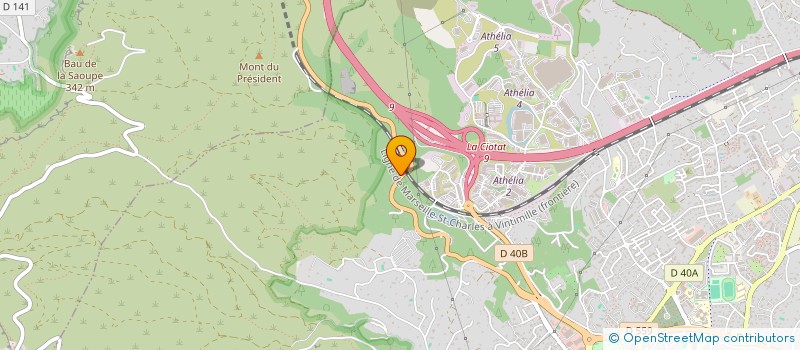 localisation de l'entreprise MONSIEUR AXEL CAILLET  LA CIOTAT