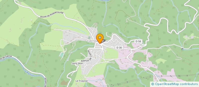 localisation de l'entreprise MONSIEUR AXEL CARAYON  ROQUECOURBE