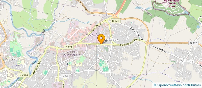 localisation de l'entreprise MONSIEUR AXEL CARMINATI  DAVEZIEUX