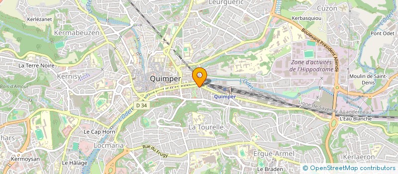 localisation de l'entreprise MONSIEUR AXEL CAUVIN à QUIMPER