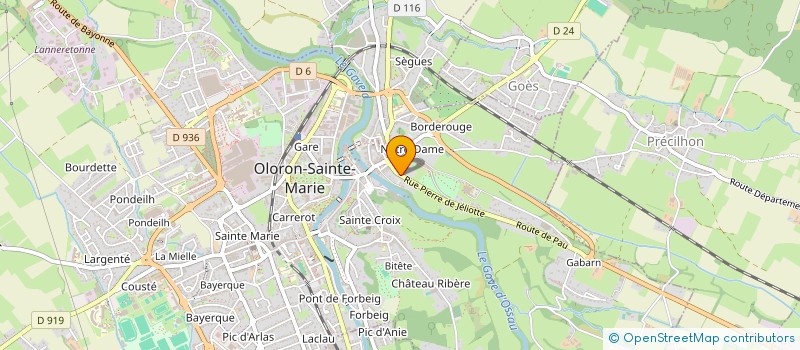 localisation de l'entreprise MONSIEUR AXEL CECILLON  OLORON-SAINTE-MARIE