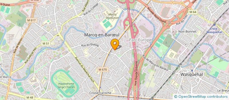 localisation de l'entreprise MONSIEUR AXEL CHANSELLE à MARCQ-EN-BARŒUL