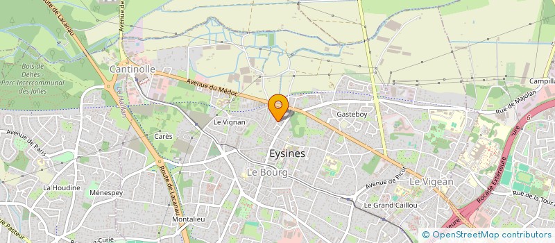 localisation de l'entreprise MONSIEUR AXEL CHARNAIS à EYSINES