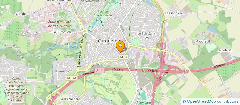 localisation de l'entreprise MONSIEUR AXEL CHARRIER  CARQUEFOU