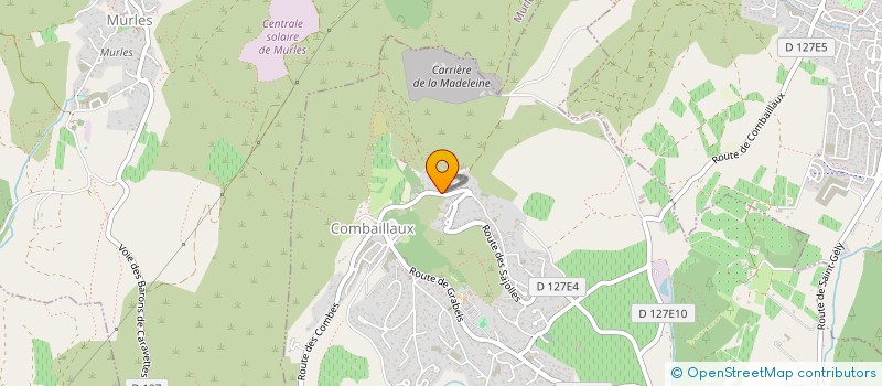 localisation de l'entreprise MONSIEUR AXEL CHELY  COMBAILLAUX