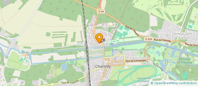 localisation de l'entreprise MONSIEUR AXEL CHEVALLERET  CHANTILLY