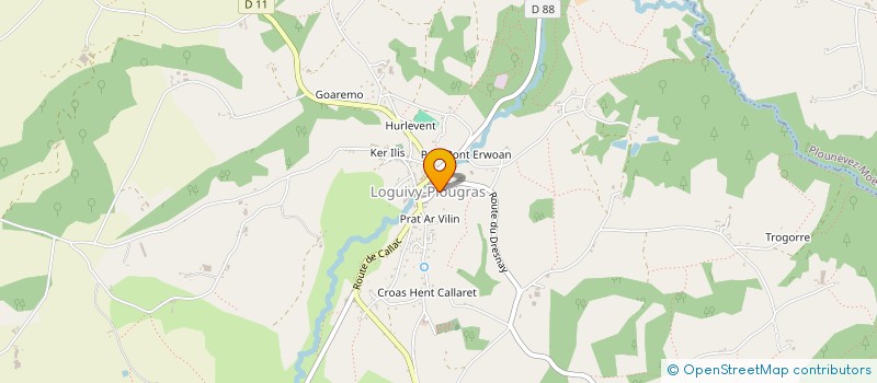 localisation de l'entreprise MONSIEUR AXEL CLAUSSE  LOGUIVY-PLOUGRAS