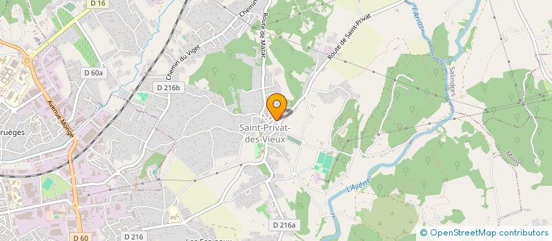 localisation de l'entreprise MONSIEUR AXEL COCCI à SAINT-PRIVAT-DES-VIEUX