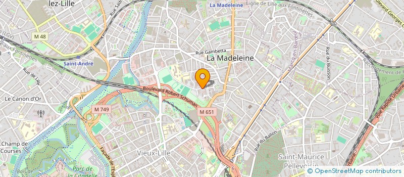 localisation de l'entreprise MONSIEUR AXEL COEUR à LA MADELEINE