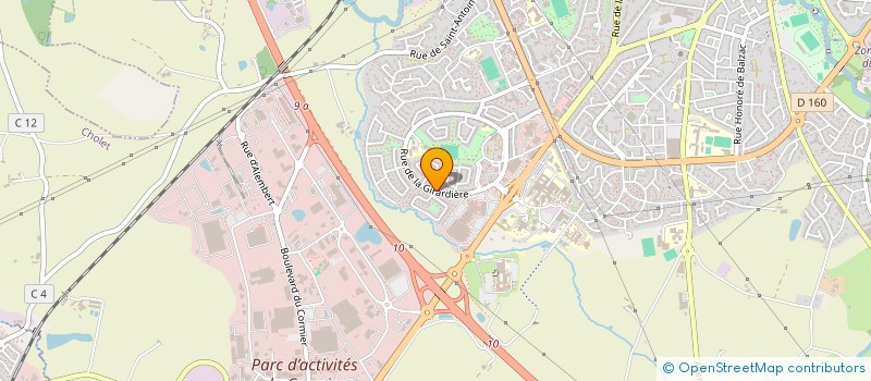 localisation de l'entreprise MONSIEUR AXEL COIFFARD  CHOLET