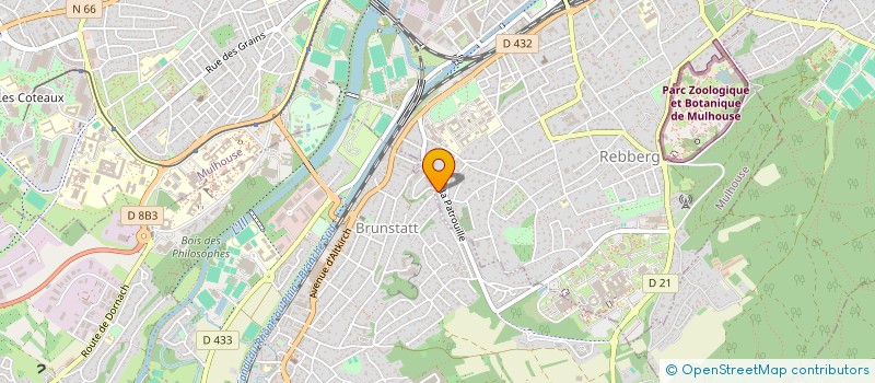 localisation de l'entreprise MONSIEUR AXEL COIRAL  MULHOUSE