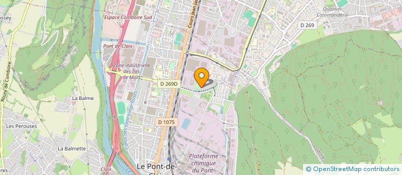 localisation de l'entreprise MONSIEUR AXEL CONTAMIN  LE PONT-DE-CLAIX