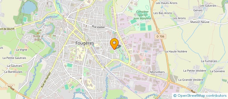 localisation de l'entreprise MONSIEUR AXEL CORNEE  FOUGERES