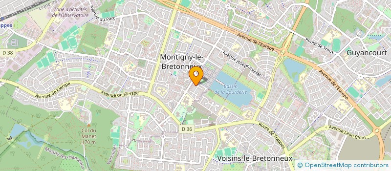 localisation de l'entreprise MONSIEUR AXEL CORRE  MONTIGNY-LE-BRETONNEUX