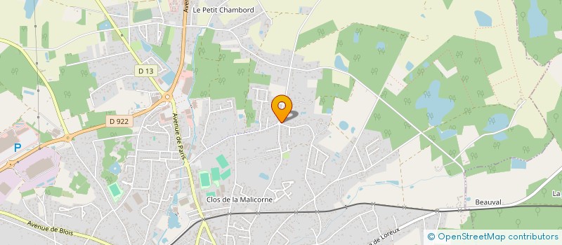 localisation de l'entreprise MONSIEUR AXEL CORREIA  ROMORANTIN-LANTHENAY